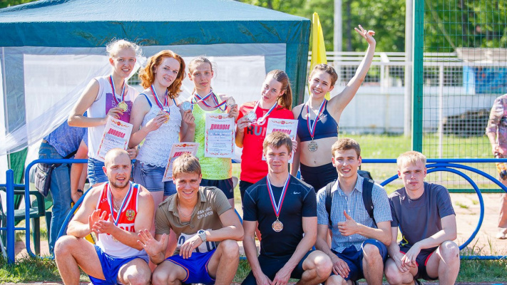 Соревнования по легкой атлетике среди студентов