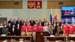 Юнармейцы отряда им. Степана Горобца при ВУЦ ТвГТУ на Парламентском уроке узнали об истории поезда «ГОРЕМ-36»