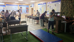 31 июля на базе электронного тира ВУЦ ТвГТУ прошла очередная тренировка наших юнармейцев